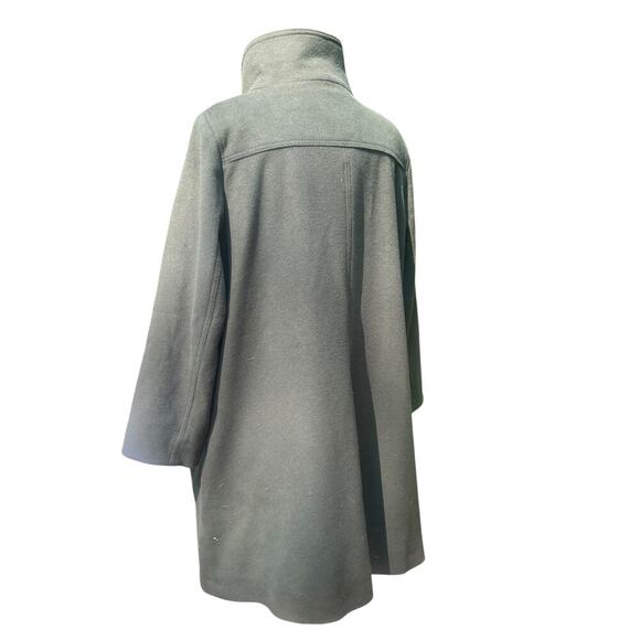 Kristen Blake Studio Collection Lambswool Blend Olive Coat - Size 14W - Picture 4 of 16